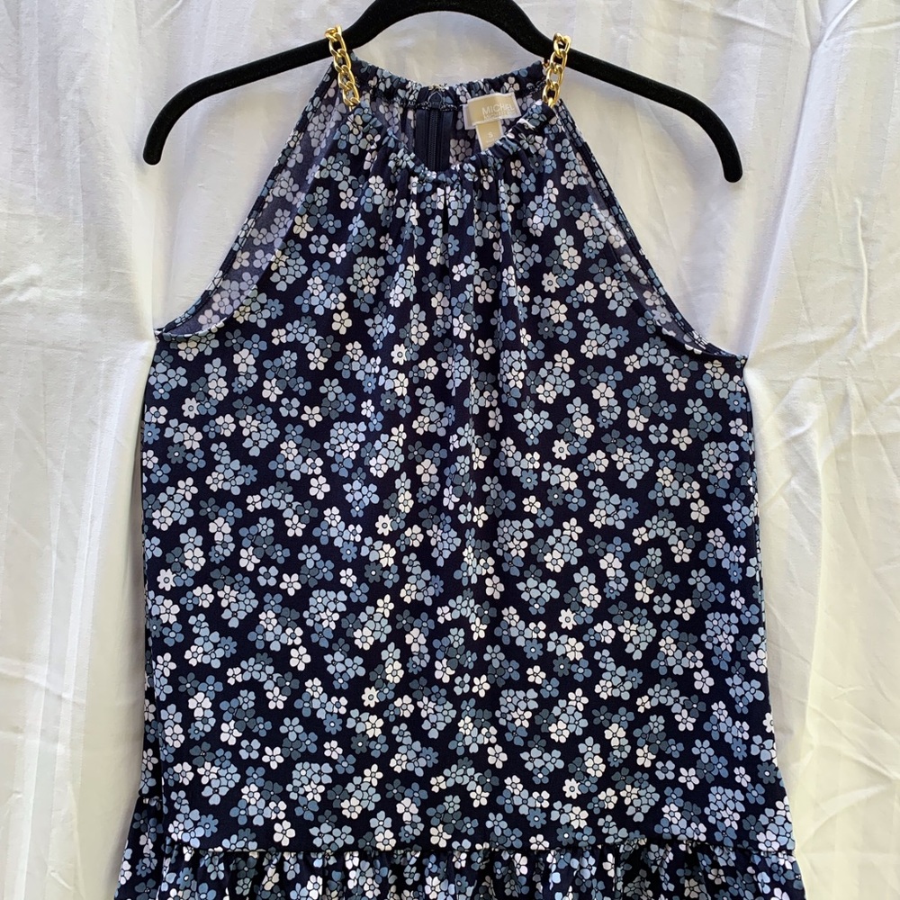 🧿 MK Blue Floral Blouse | Michael Kores 🧿